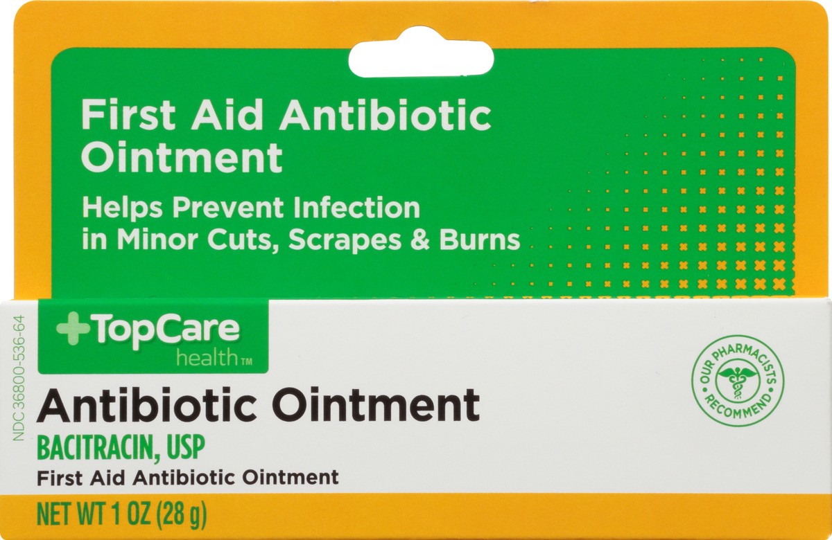 slide 7 of 8, TopCare First Aid Antibiotic Ointment, 1 oz