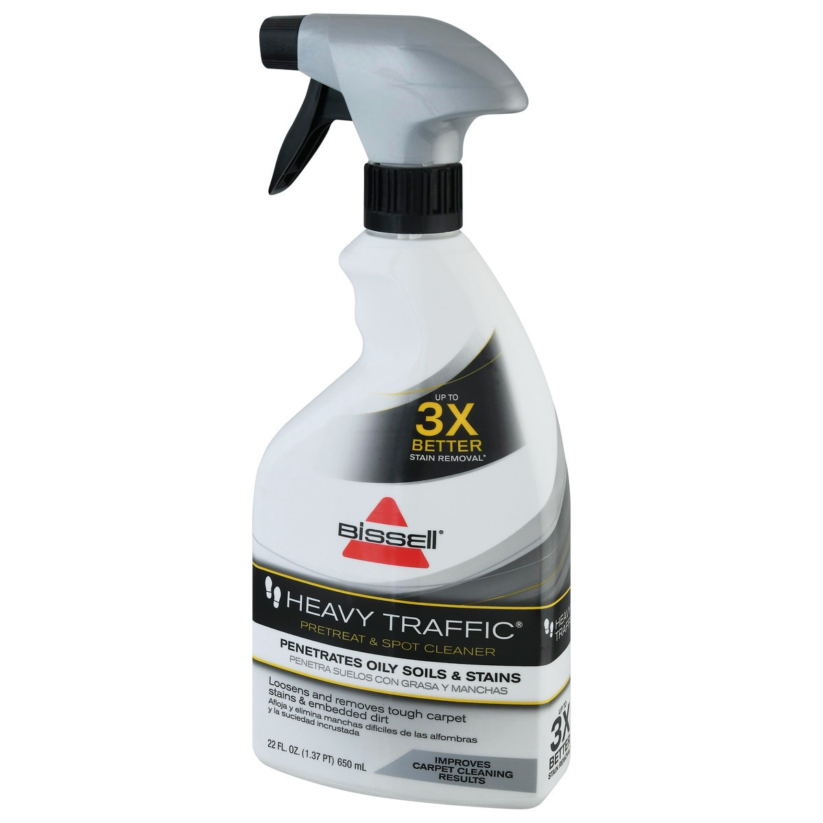 slide 3 of 9, Bissell Heavy Traffic Pretreat & Spot Carpet Cleaner, 22 oz