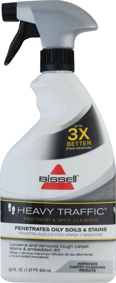 slide 7 of 9, Bissell Heavy Traffic Pretreat & Spot Carpet Cleaner, 22 oz