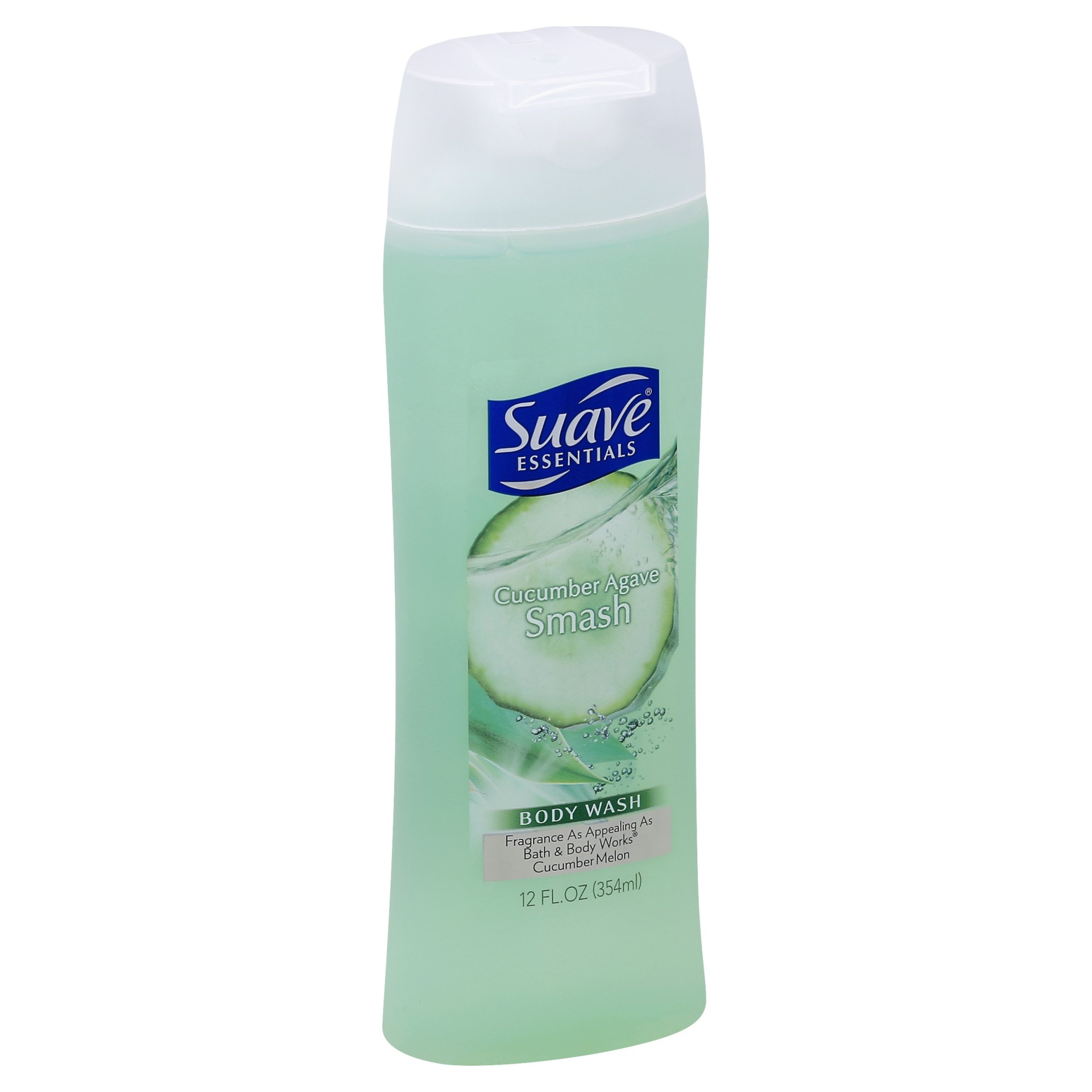 slide 1 of 4, Suave Essentials Body Wash Cucumber Agave Smash, 12 fl oz