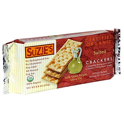 slide 1 of 1, Suzie's Olive Oil Crackers, 8.8 oz