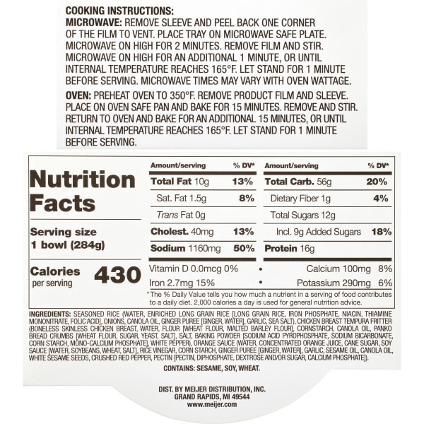 slide 6 of 13, Crafted Market Orange Chicken Bowl 10 Oz, 10 oz