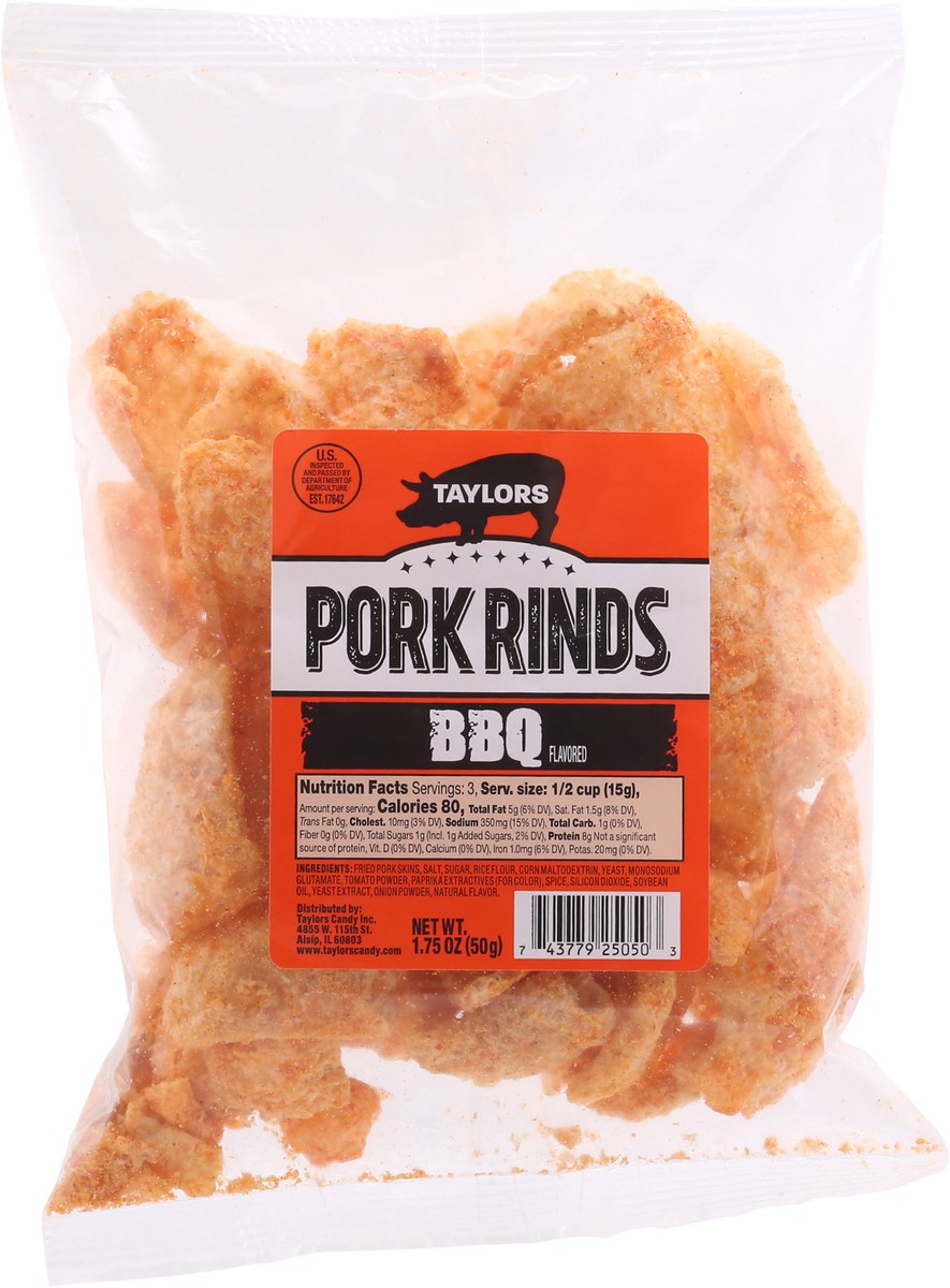 slide 11 of 12, Taylor's BBQ Flavored Pork Rinds - 1.75 oz, 1.75 oz