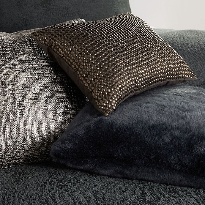 slide 2 of 2, DKNY Gotham Shimmer Square Throw Pillow - Platinum, 1 ct