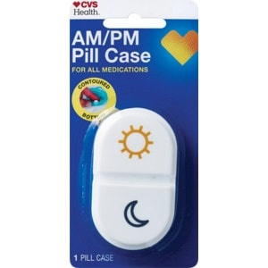 slide 1 of 1, CVS Health Am/Pm Pill Case, 1 ct