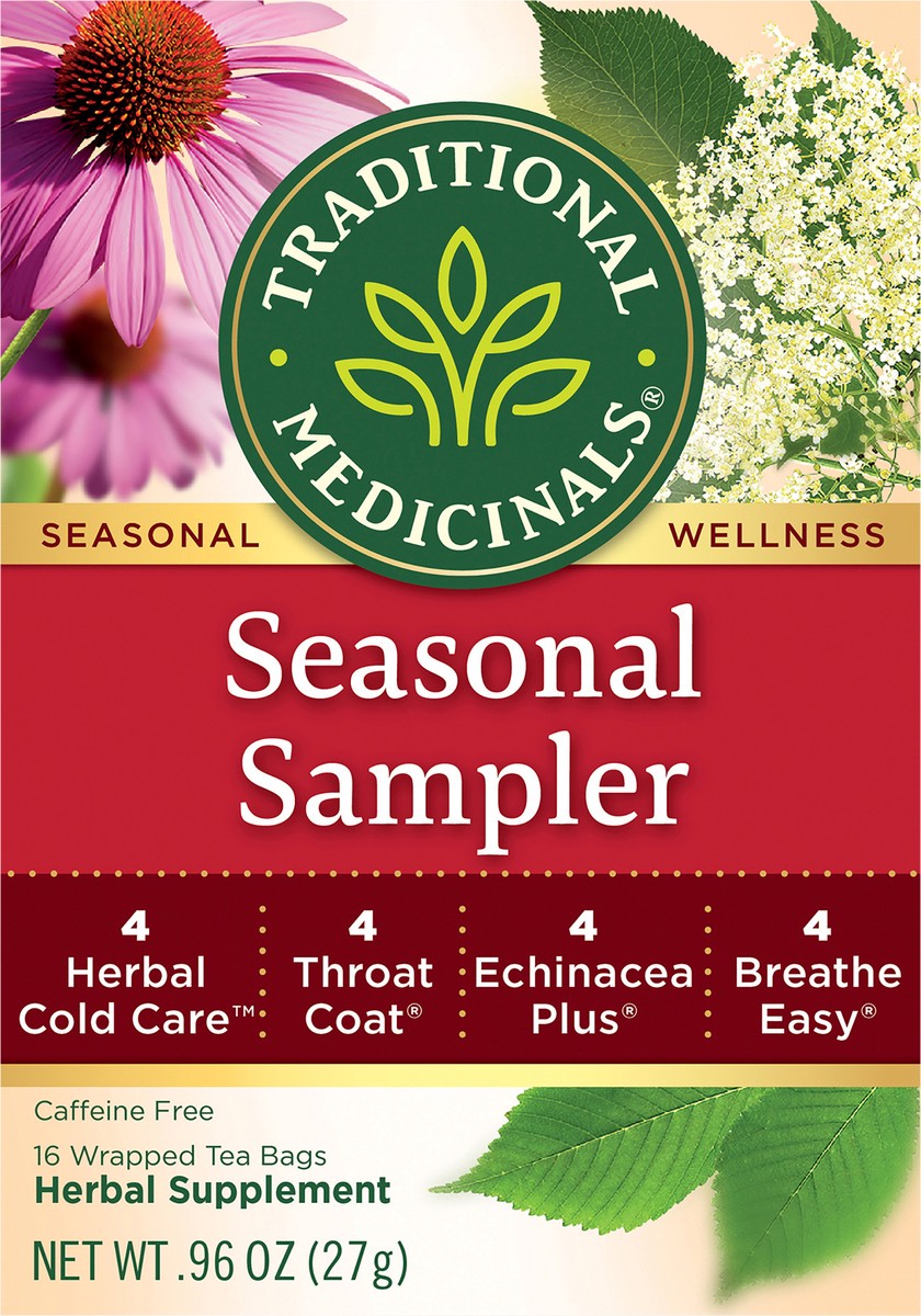 slide 5 of 6, Traditional Medicinals Seasonal Herb Tea Sampler, 16 ct