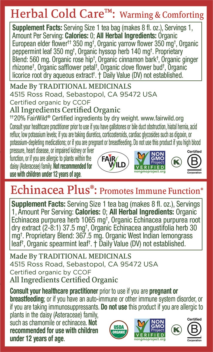 slide 3 of 6, Traditional Medicinals Seasonal Herb Tea Sampler, 16 ct