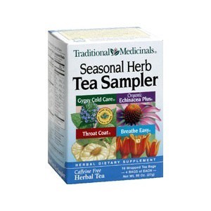 slide 1 of 6, Traditional Medicinals Seasonal Herb Tea Sampler, 16 ct