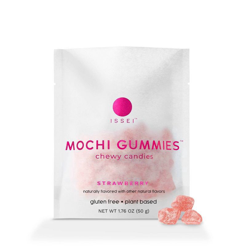 slide 1 of 4, Issei Mochi Gummies Issei Strawberry Mochi Gummies - 1.76oz, 1.76 oz