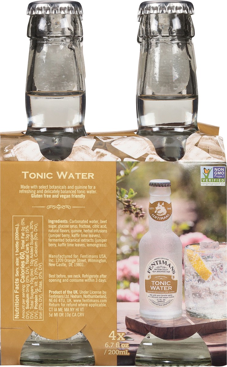 slide 3 of 12, Fentimans Tonic Water 4 - 6.7 fl oz Bottles, 4 ct