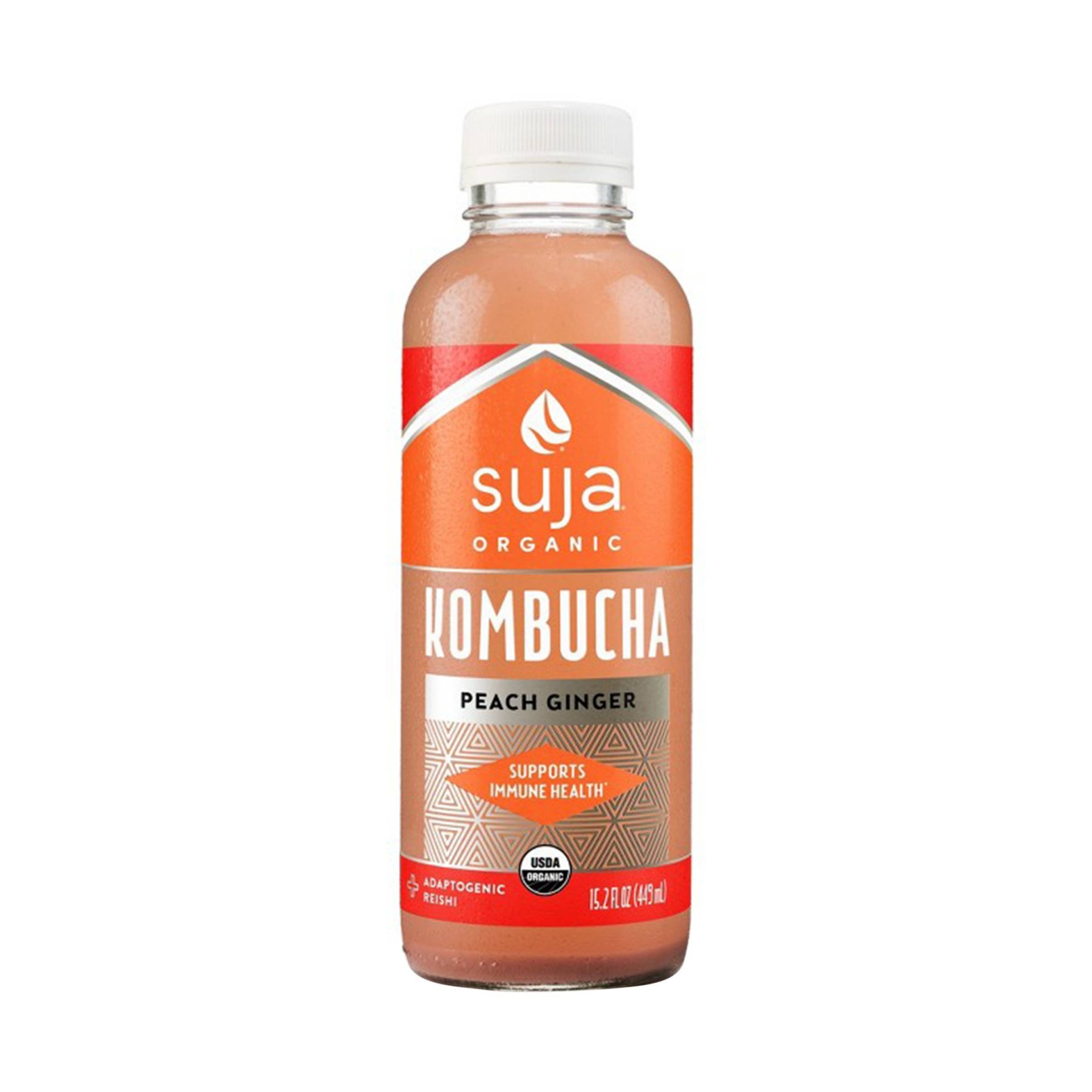 slide 1 of 1, Suja Kombucha Peach Ginger - 15.2 oz, 15.2 oz