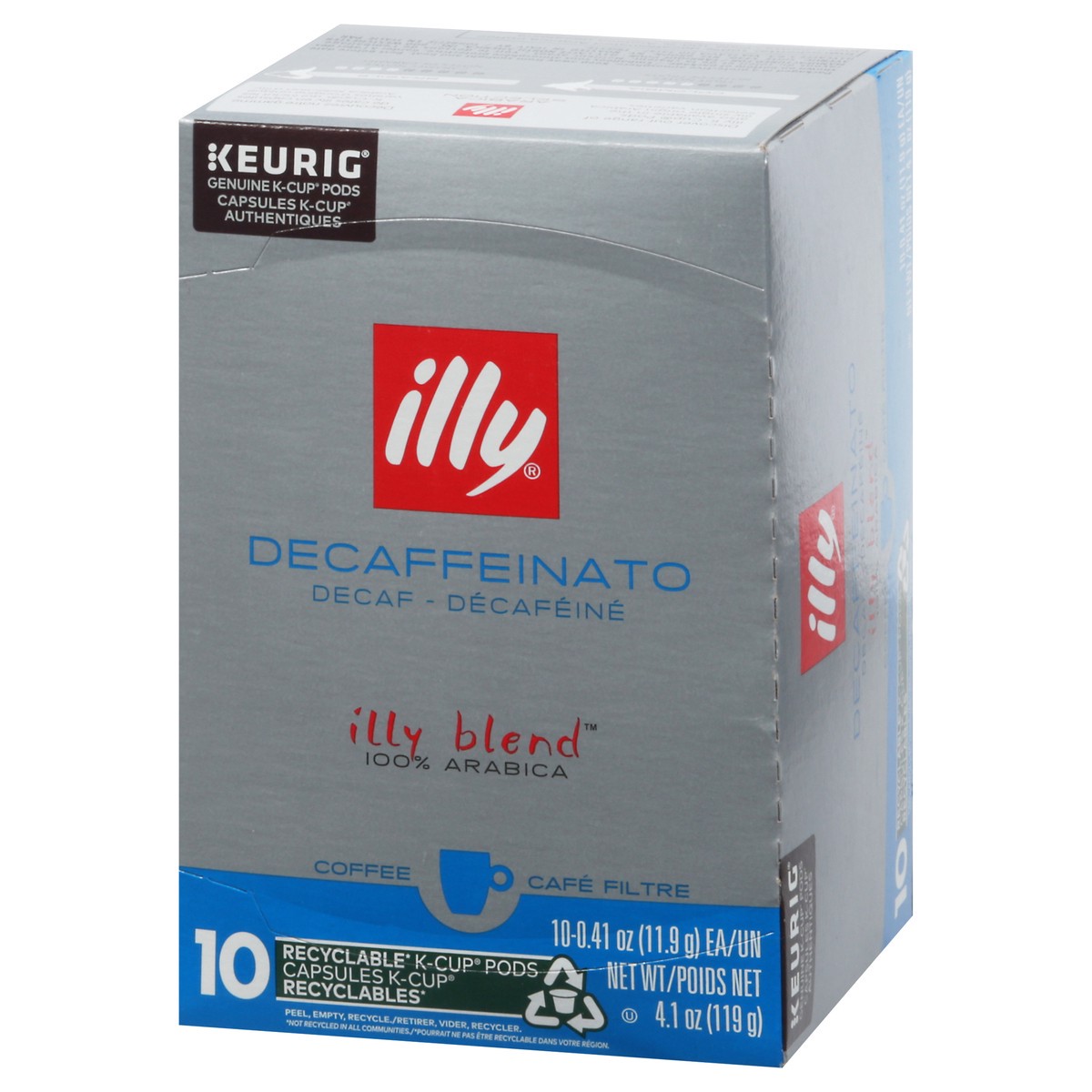 slide 12 of 15, illy Blend 100% Arabica Decaf K-Cup Pods Coffee 10 ea, 10 ct