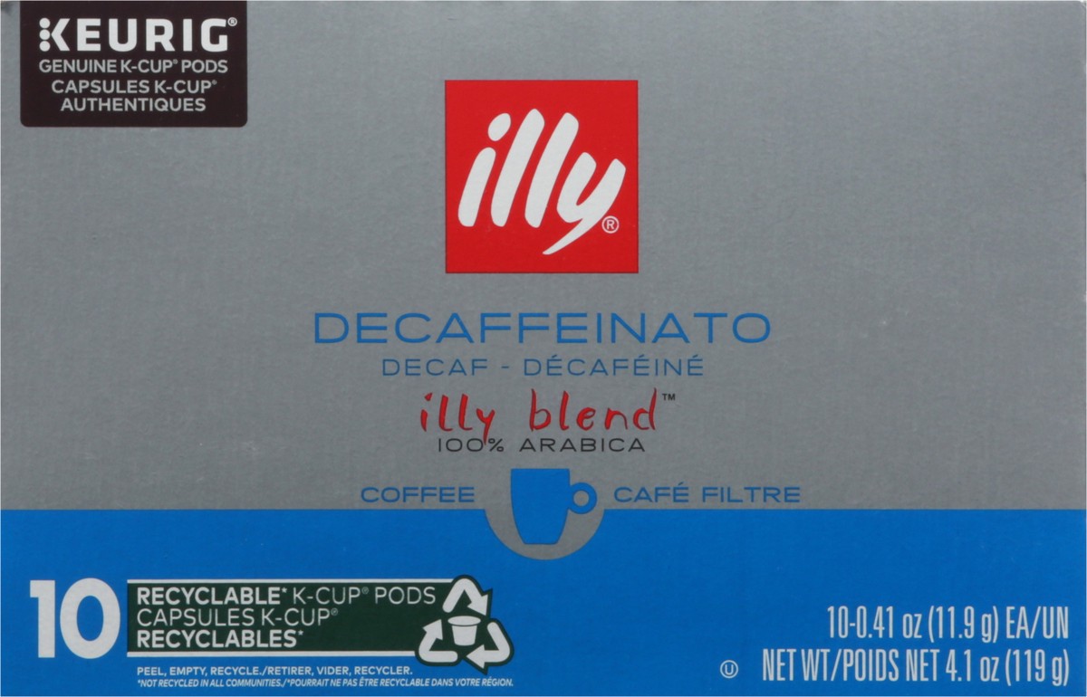 slide 3 of 15, illy Blend 100% Arabica Decaf K-Cup Pods Coffee 10 ea, 10 ct