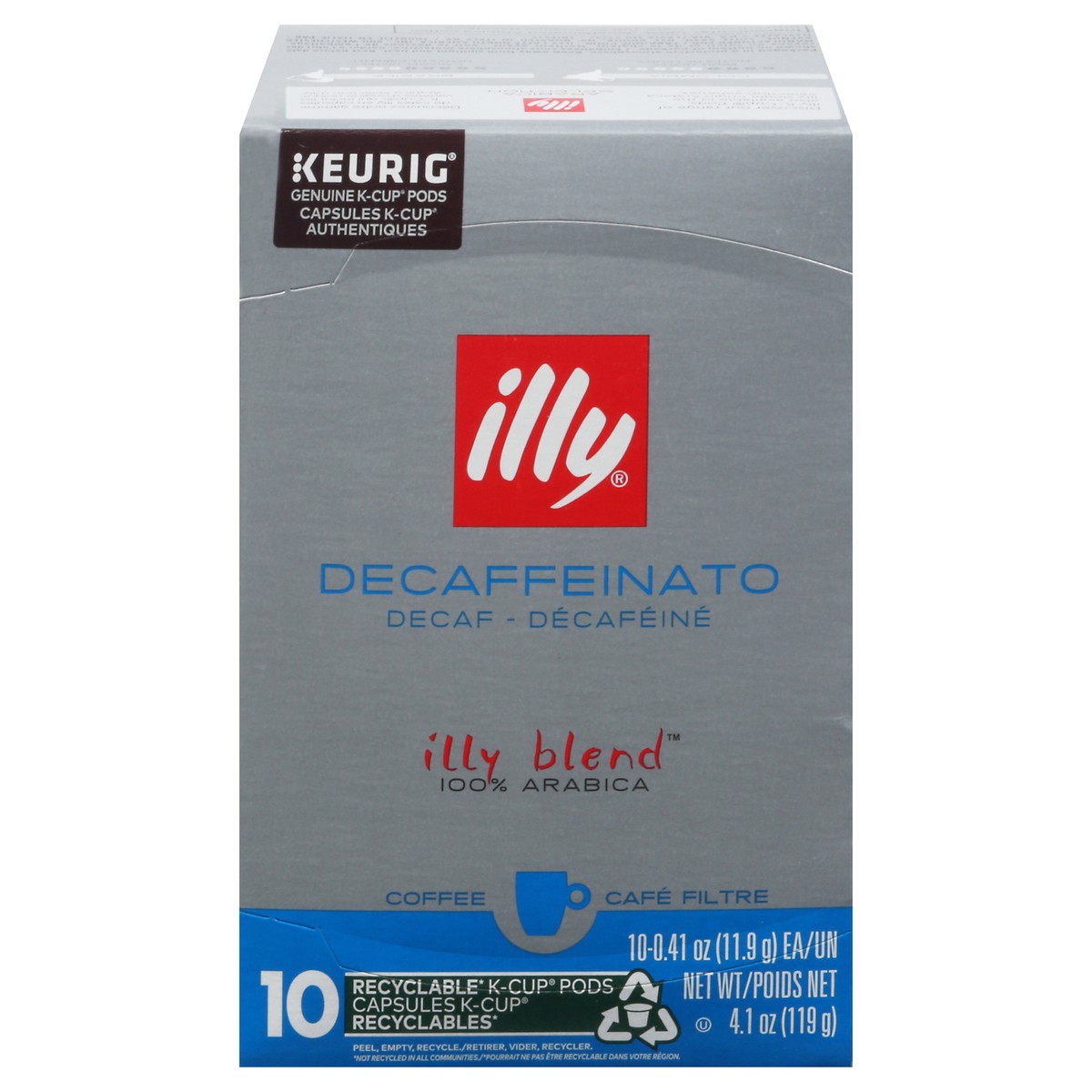 slide 9 of 15, illy Blend 100% Arabica Decaf K-Cup Pods Coffee 10 ea, 10 ct