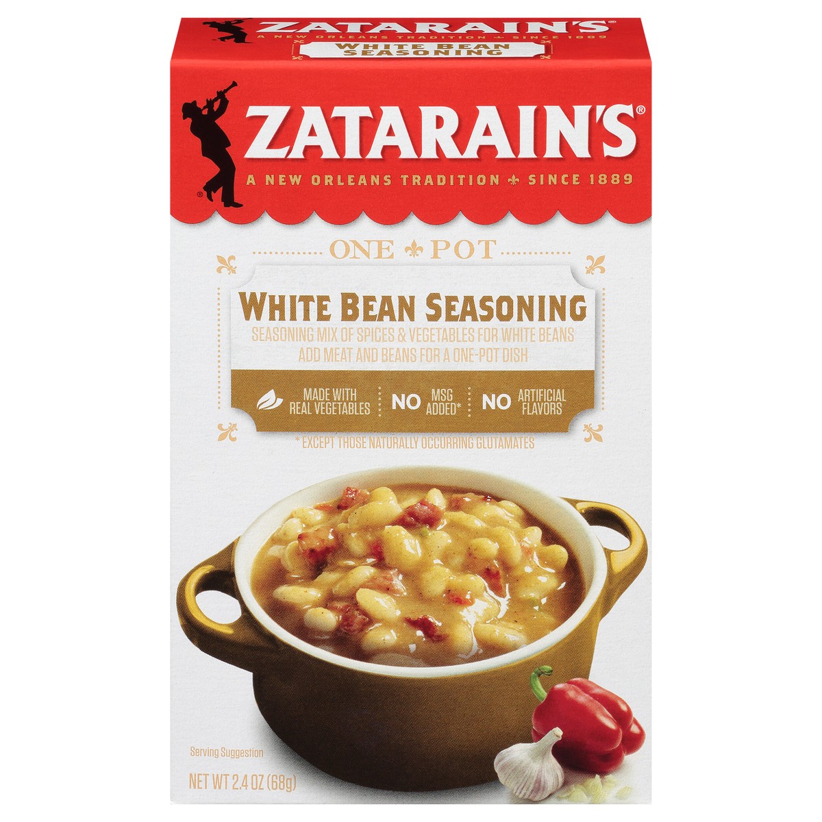 slide 12 of 13, Zatarain's White Bean Seasoning, 2.4 oz