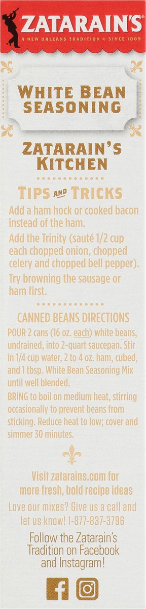 slide 10 of 13, Zatarain's White Bean Seasoning, 2.4 oz