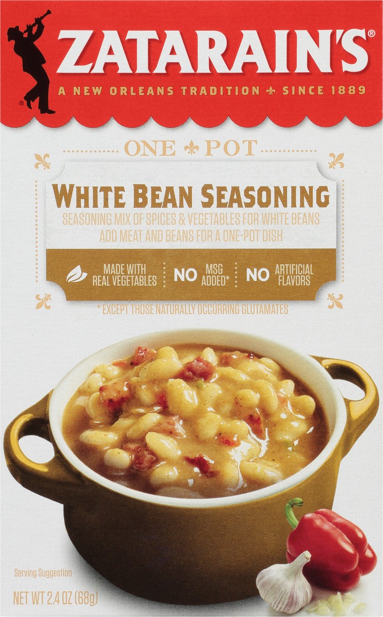 slide 3 of 13, Zatarain's White Bean Seasoning, 2.4 oz