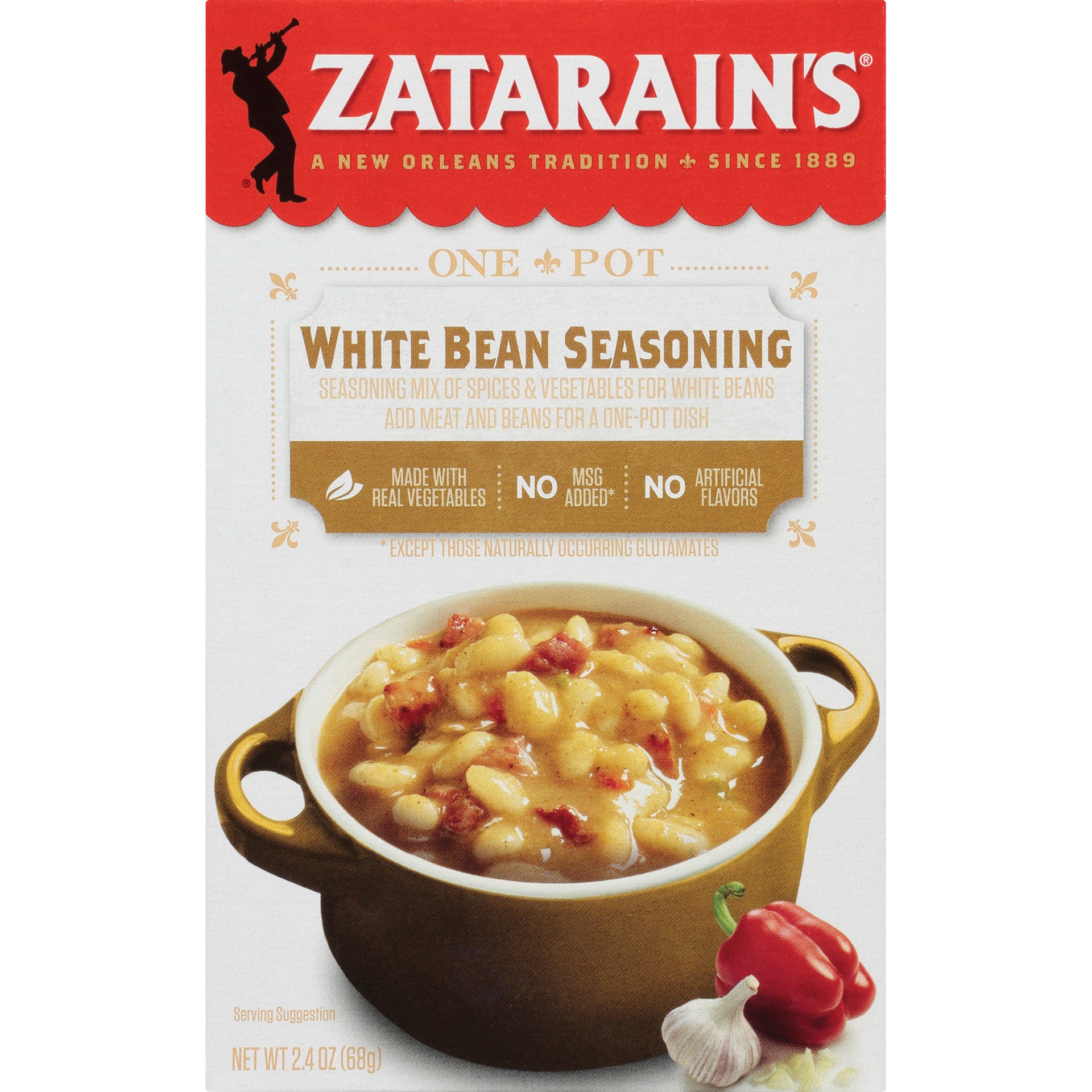 slide 1 of 13, Zatarain's White Bean Seasoning, 2.4 oz