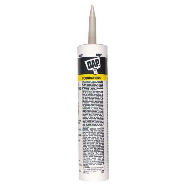 slide 3 of 9, DAP Watertight Concrete Filler and Sealant Gray, 10.1 oz
