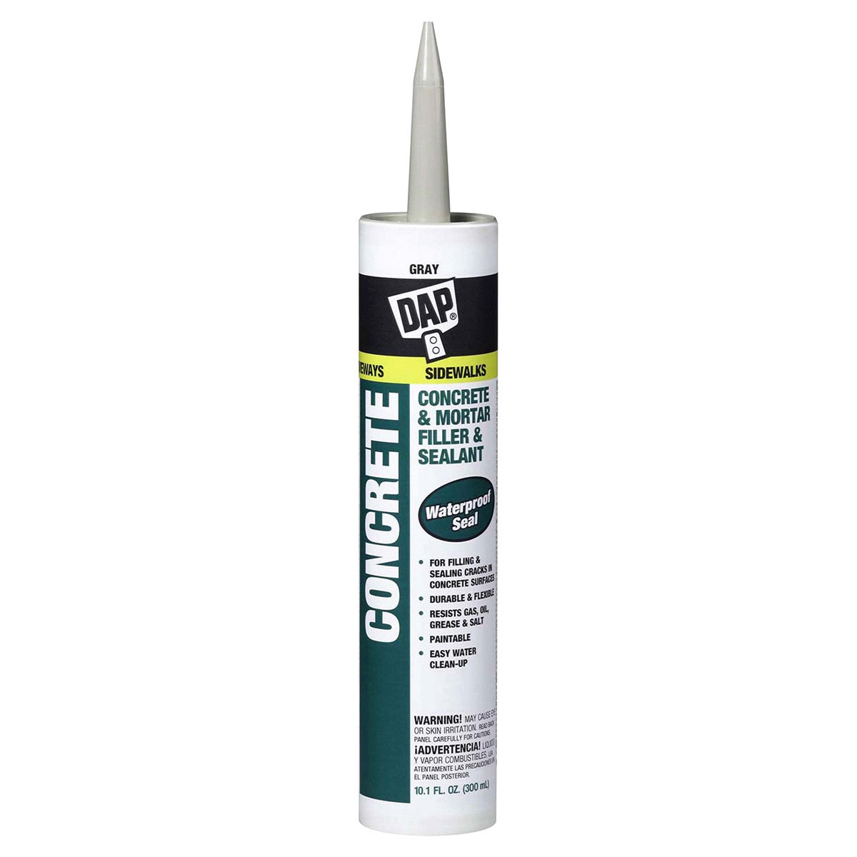 slide 1 of 9, DAP Watertight Concrete Filler and Sealant Gray, 10.1 oz