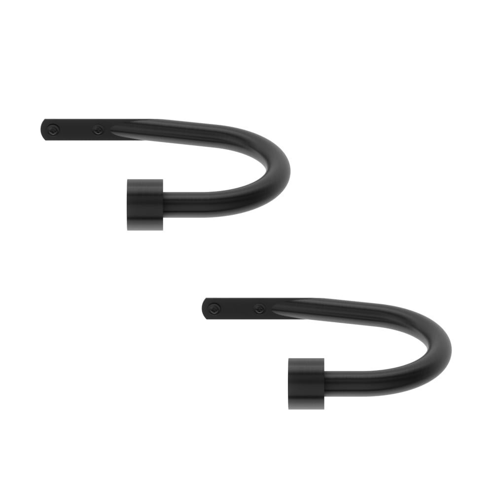 slide 1 of 1, Umbra Cappa Curtain Holdbacks - Black, 2 ct