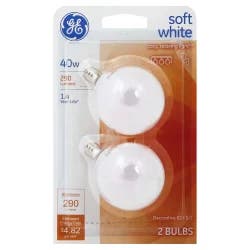 GE 40-Watt Soft White Candelabra Base Globe Light Bulbs