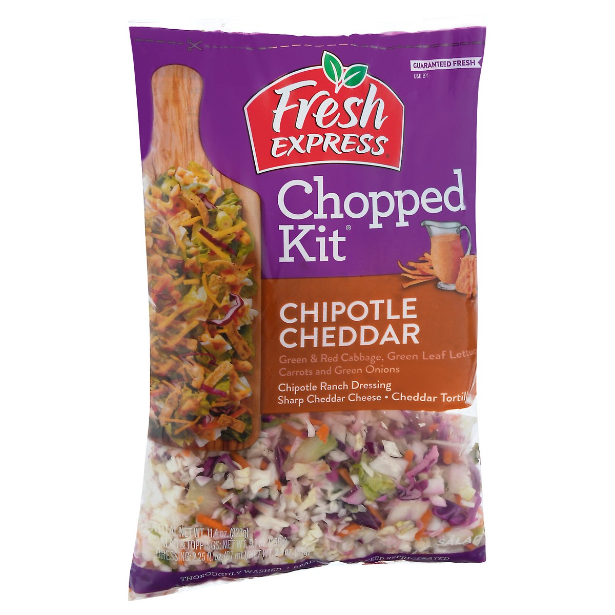 slide 2 of 9, Fresh Express Chopped Kit Chipotle Cheddar Salad 1 ea, 