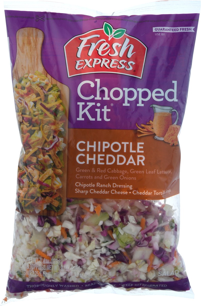 slide 6 of 9, Fresh Express Chopped Kit Chipotle Cheddar Salad 1 ea, 