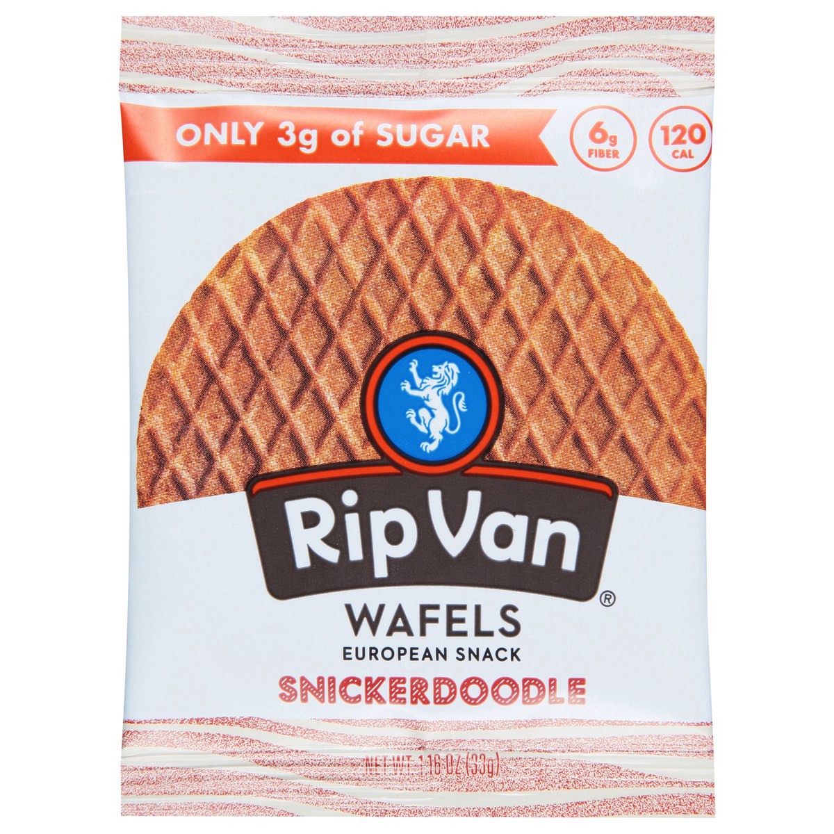 slide 1 of 1, Rip Van Wafels Low Sugar Snkrdoodle, 1.16 oz