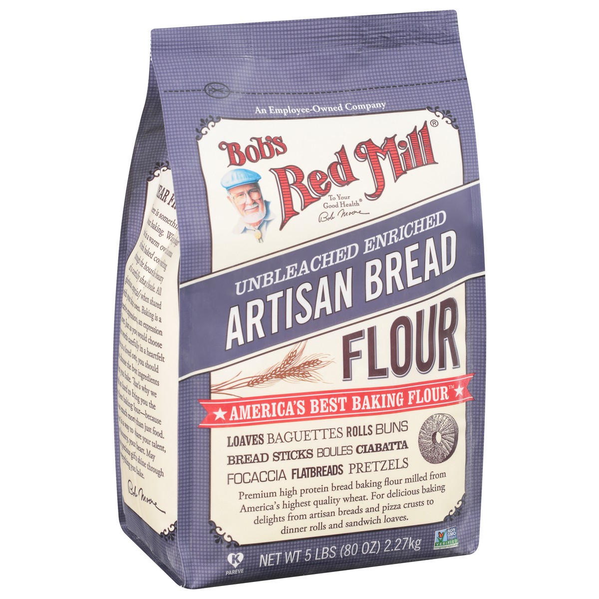 slide 2 of 9, Bob's Red Mill Flour Artisan Bread 5Lb, 1 ct