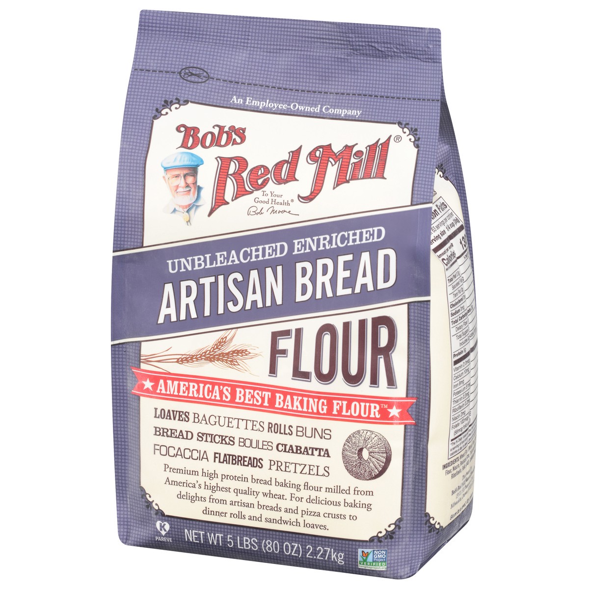 slide 3 of 9, Bob's Red Mill Flour Artisan Bread 5Lb, 1 ct