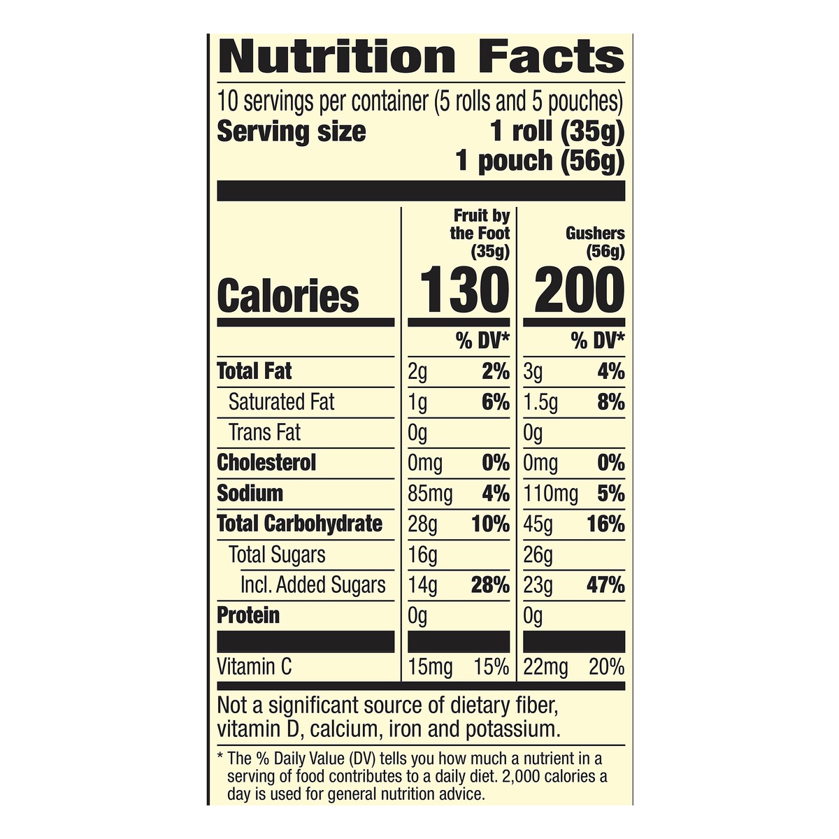 slide 8 of 13, Fruit Gushers, Fruit By The Foot King Size Variety Pack Fruit Flavored Snacks 10 ea, 10 ct