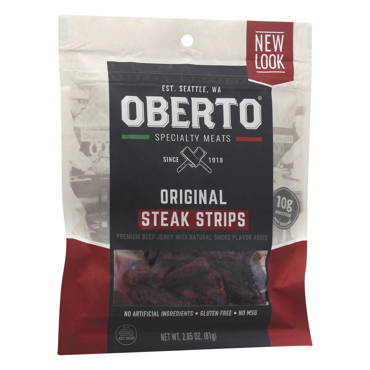 slide 4 of 9, Oberto Steak Strips Original, 2.85 oz