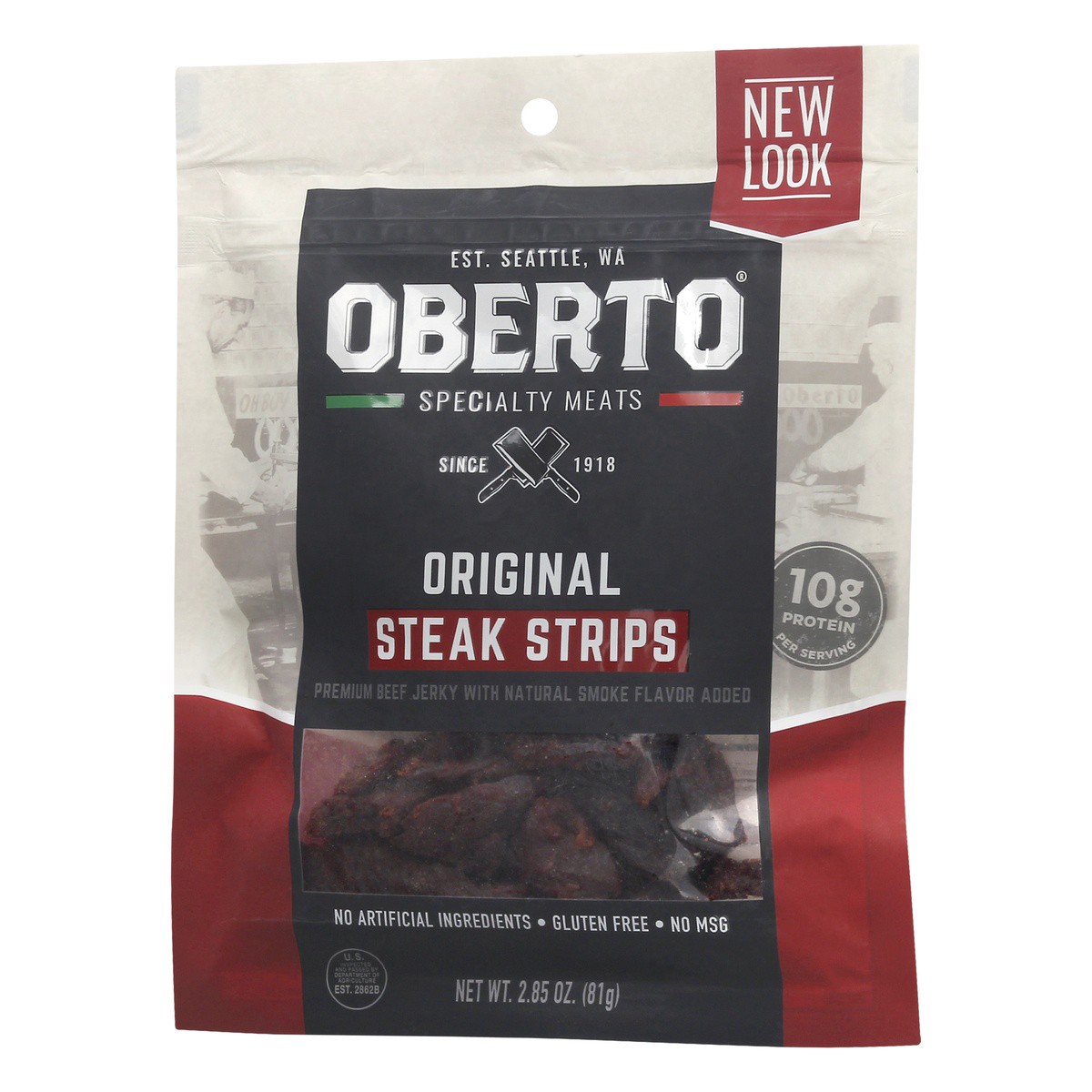 slide 8 of 9, Oberto Steak Strips Original, 2.85 oz