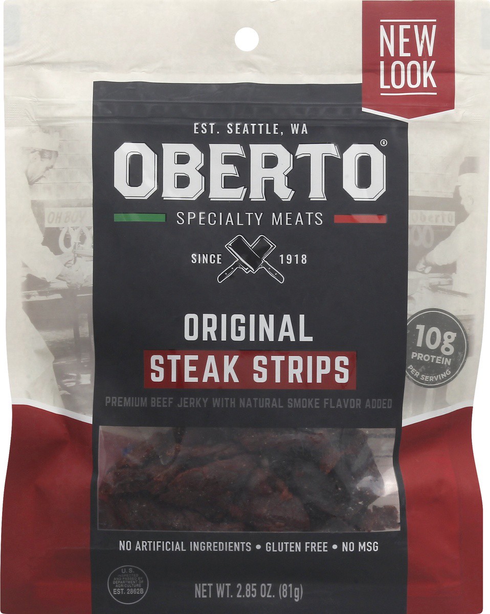 slide 9 of 9, Oberto Steak Strips Original, 2.85 oz