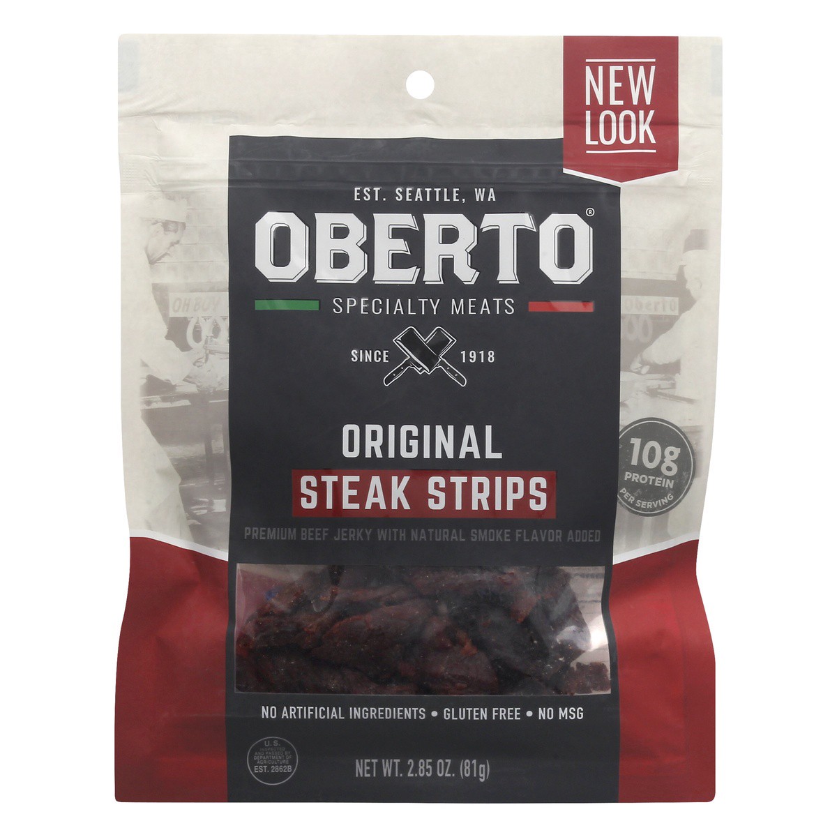 slide 1 of 9, Oberto Steak Strips Original, 2.85 oz