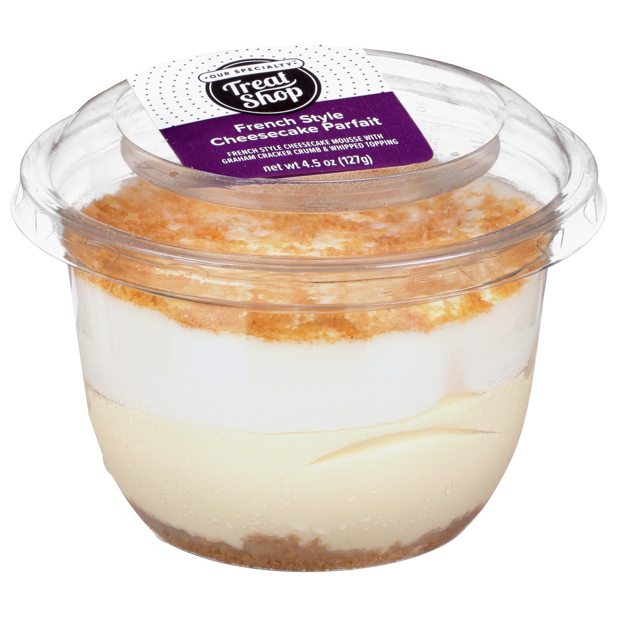 slide 4 of 9, Our Specialty French Style Cheesecake Parfait 4.5 oz, 4.5 oz