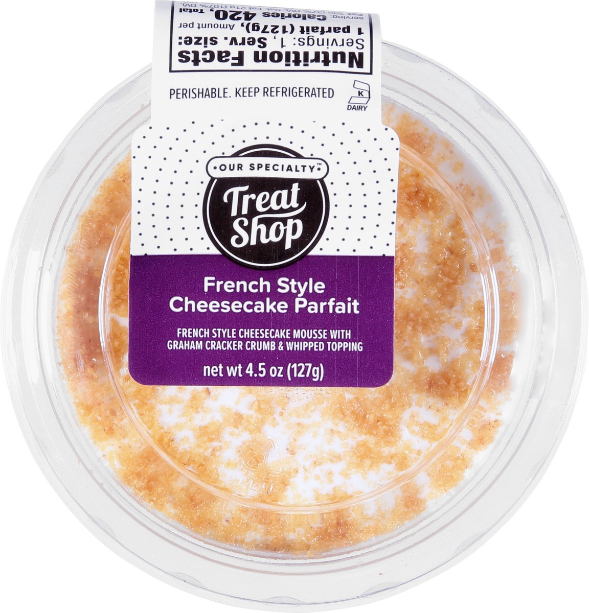 slide 2 of 9, Our Specialty French Style Cheesecake Parfait 4.5 oz, 4.5 oz