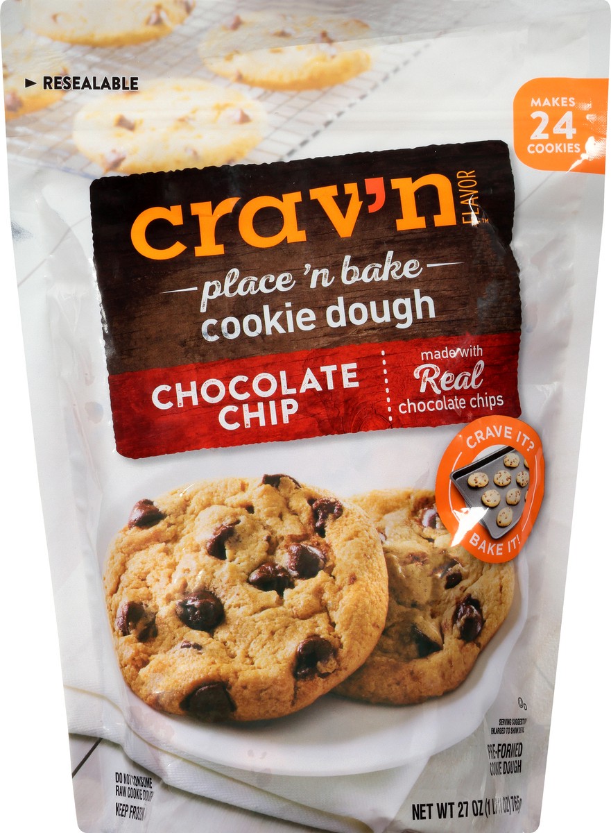 slide 2 of 14, Crav'n Flavor Cookie Dough Chocolate Chip, 27 oz