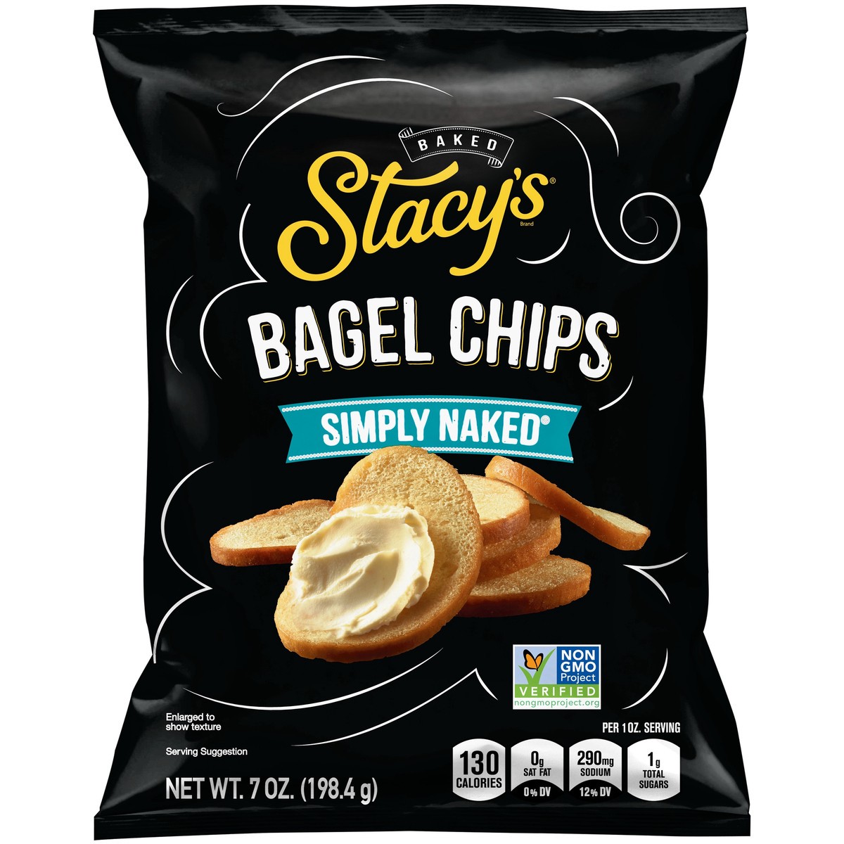 slide 1 of 7, Stacy's Simply Naked Bagel Chips, 7 oz