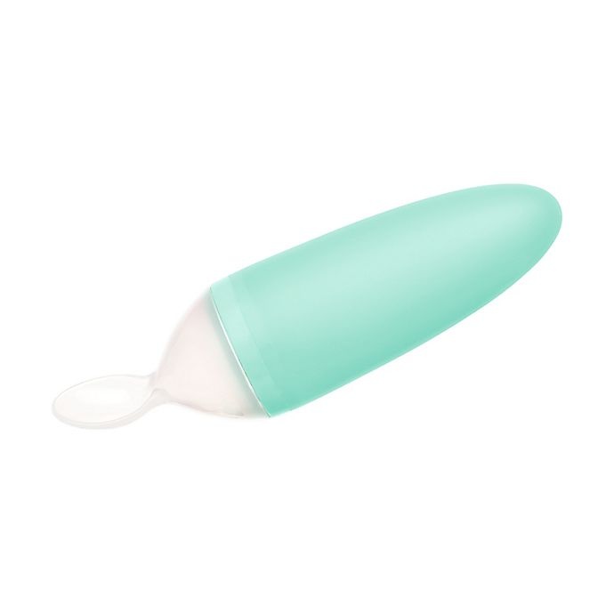 slide 1 of 1, Boon SQUIRT Silicone Food Dispensing Spoon - Mint, 1 ct