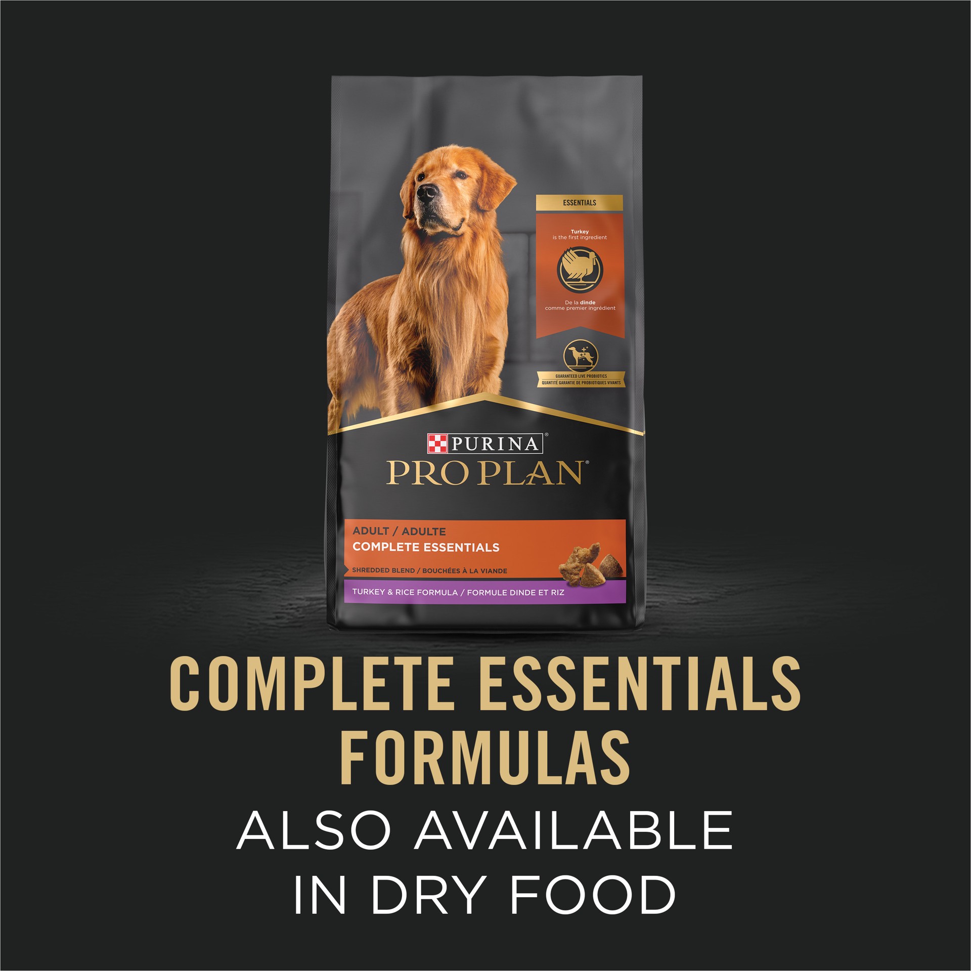 slide 3 of 6, Purina Pro Plan Complete Essentials High Protein with Real Turkey or Lamb Adult Wet Dog Food Variety Pack, 13 oz., Count of 12, 9.75 lb