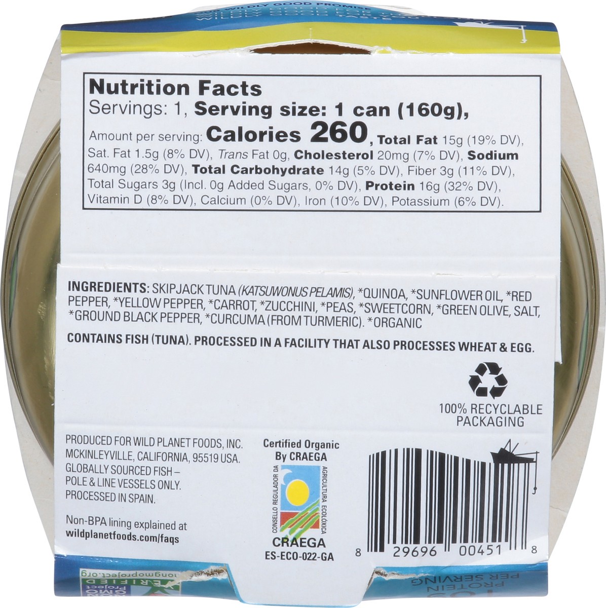 slide 5 of 15, Wild Planet Wild Tuna & Quinoa Salad 5.6 oz, 5.6 oz
