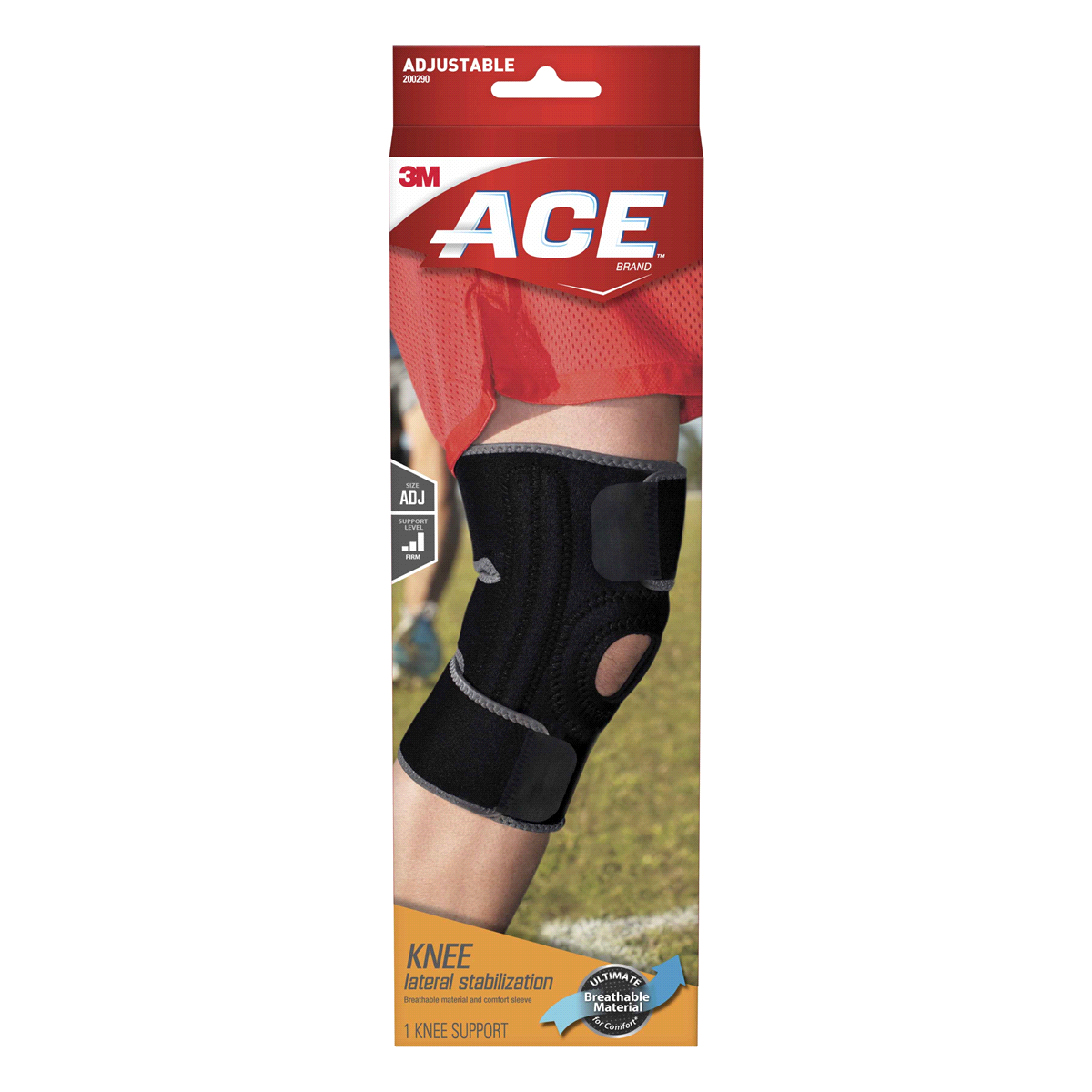 slide 1 of 17, ACE Adjustable Knee Brace with Dual Side Stabilizers, 1 ct