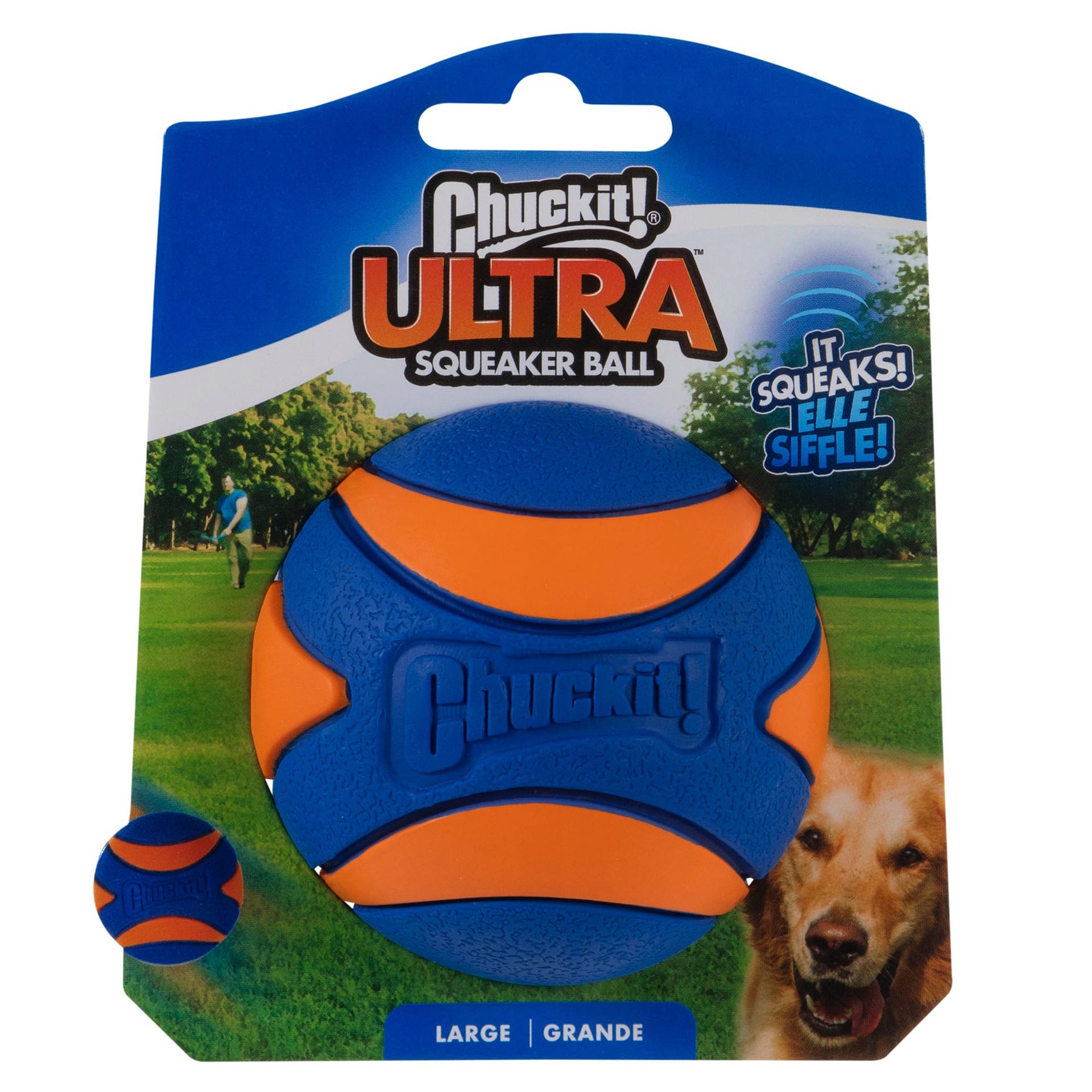 slide 1 of 2, Chuckit!! Ultra Squeaker Ball, 1 ct