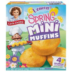 Snack Cakes, Little Debbie Family Pack Spring Mini Muffins (Lemon)
