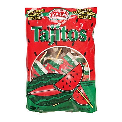 slide 1 of 1, Dulces Karla Watermelon Tajitos Paletas, 28 oz