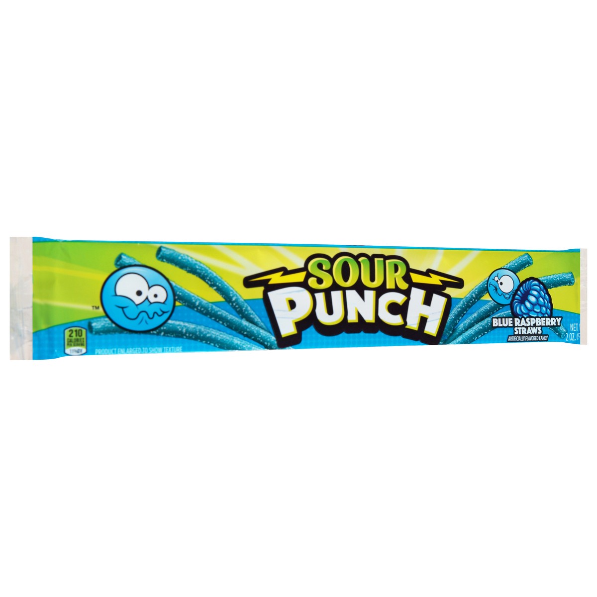 slide 4 of 13, Sour Punch Blue Raspberry Straws Candy 2 oz, 2 oz