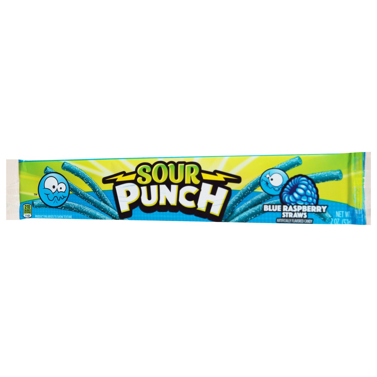 slide 6 of 13, Sour Punch Blue Raspberry Straws Candy 2 oz, 2 oz