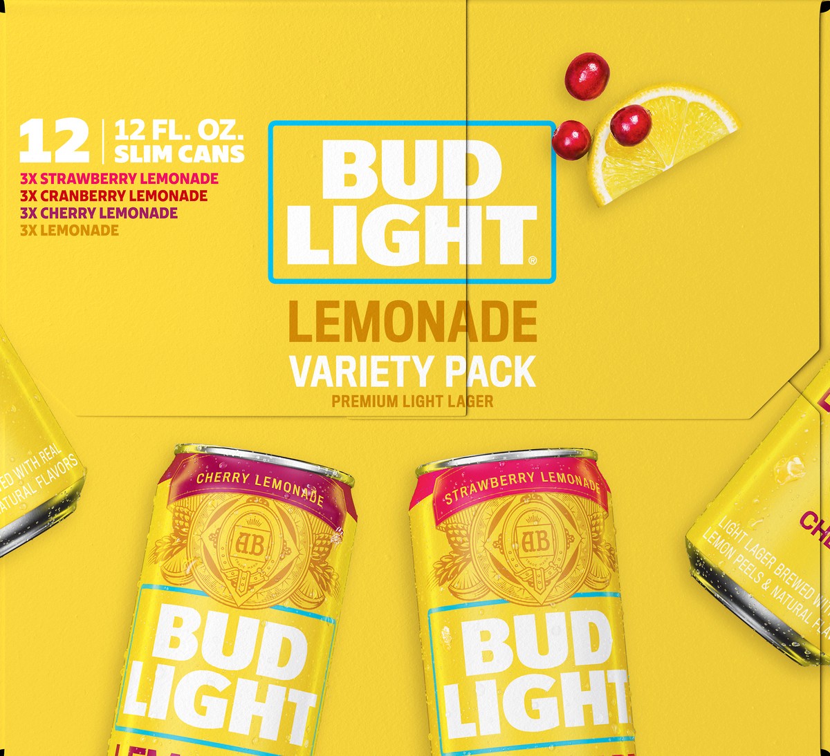 slide 7 of 11, Bud Light Lemonade Variety Pack, 12 PK